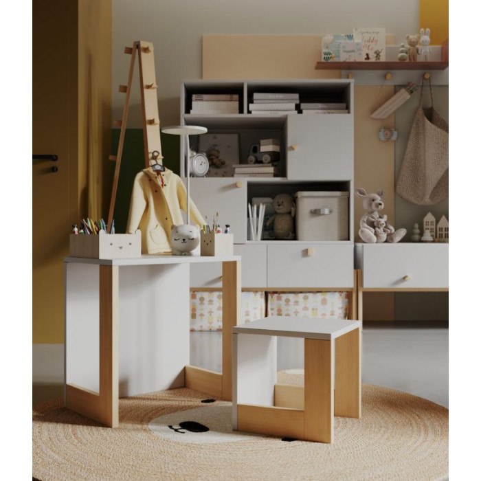Conjunto de silla y mesa (Colección Alpine)